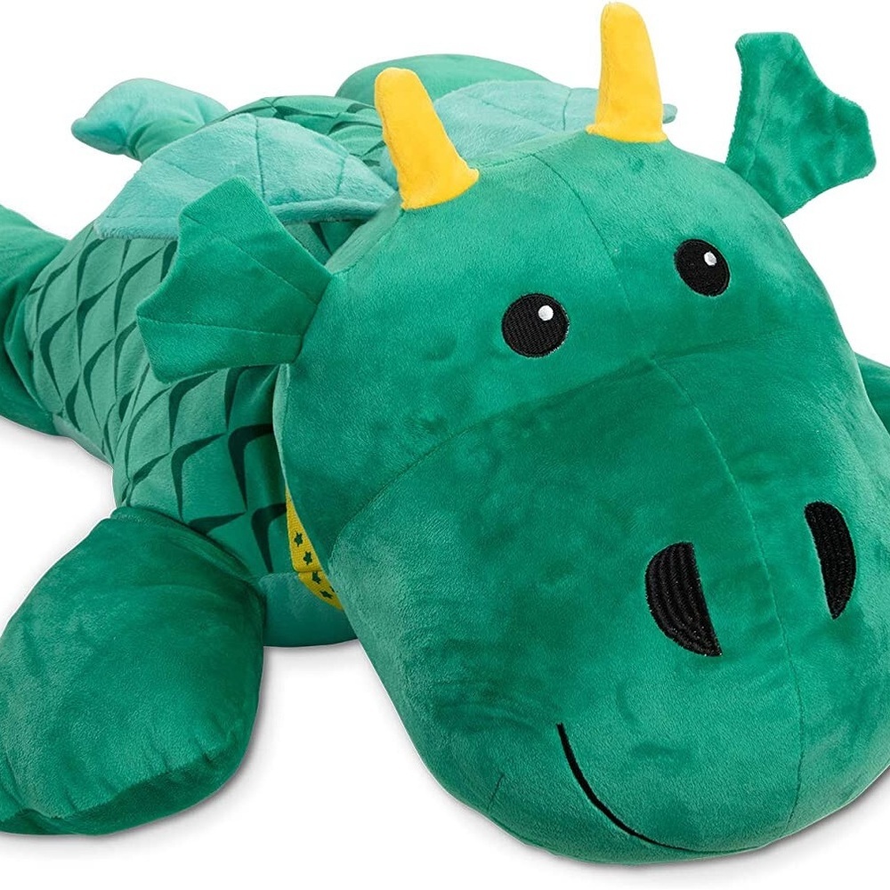 EUC Melissa & Doug Emerald Plush Dragon